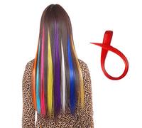 e bellissime estensioni dei capelli One Touch Clip Parrucca diritta Accessori per capelli per le donne 2 pezzi, rossoUtile e attraente.