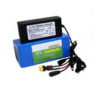E-Bicycle Battery 60V 30Ah Lithium Battery BMS Integrata 16S2P Rechargeable Li-Ion Battery Con 67.2V 2A Caricabatterie Ebike Battery Pack Electric Scooter For 200W-1000W Motors 60V30AH,XT60