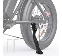 E-bike Cavalletto Regolabile E-bike Side Stand Lega di Alluminio per Q20 Mountain Electric Off Road Bicicletta Nero