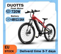 E-bike Peak Power 720W Motore 48V13.5AH Batteria Freno Idraulico Bici Elettrica 27.5*2.6 Pollici Pneumatico Metà Grasso Bicicletta Elettrica Fuoristrada red black 250W48V13.5AH Hydraulic Brake