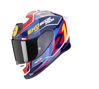 E-BIKERS CASCO SCORPION EXO-R1 EVO AIR COUP Blu-Rosso-Giallo TAGLIA S