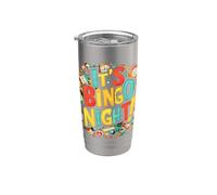 E 'Bingo Night! Amante Giocatore Uomini Donne Sessione Gioco Citazione Bicchiere termico in acciaio inox doppia parete