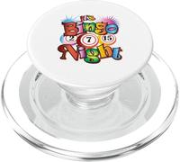 È Bingo Night Fun Gioco d'azzardo Bingo Player Grafico Colorato PopSockets PopGrip per MagSafe