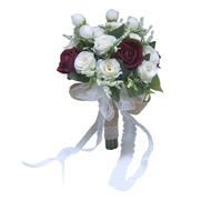 e bouquet da sposa leggero con pizzo una splendida composizione floreale