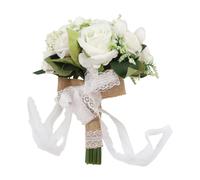 e bouquet da sposa leggero con pizzo una splendida composizione floreale
