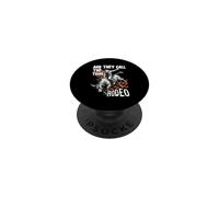 E chiamano quel rodeo toro che cavalca cowboy del Texas occidentale PopSockets PopGrip Adesivo