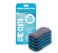 E-Cloth Washing Up Pad Spugna in Microfibra Alternativa, Poliestere, Blu, 4 Pack - New Version, 4 unità