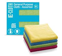 E-Cloth Confezione da 4 panni in microfibra di alta qualità, due volte più resistenti della concorrenza, ideali per cucina, controsoffitti, lavandini e bagni, assortiti