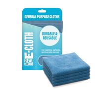 E-Cloth Panno per uso generale New Version Microfibra Blu Alaskan - Confezione da 4
