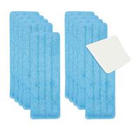 E-cloth Professional Deep Clean mop Testa, Blu, 45 x 13.5 cm, 1 confezione da 10 testine per mocio, l'imballaggio può variare
