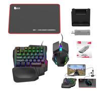 e combinazione di tastiera, tastiera e a LED - tastiera da gioco con - Convertitore - Mezza mano per Office - Programmazioni di codifica ESSPORTS