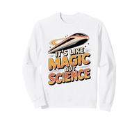 È Come la magia, ma la Scienza Fisica Maglev Train Felpa