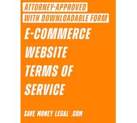 E-Commerce Website Terms of Service