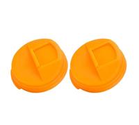 e coperchi riutilizzabili perfetti per bevande di dimensioni standard, facili da pulire (arancione)