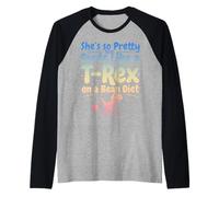 È così Carina ma scoreggia Come Un T-Rex su Una Dieta a Base di Fagioli Maglia con Maniche Raglan