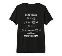 E Dio ha Detto Che Cera Light Maxwell Equation Science Nerd Maglietta Premium