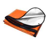 E EASTSTORM Robusta Coperta Termica Emergenza Riutilizzabile, 150 * 210 cm Termico Telo Impermeabile, Telone di Tessuto Campeggio per Coprire, Salvataggio Protegge da Freddo, Pioggia