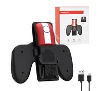 E EGOWAY Joy Con - Impugnatura di ricarica per Nintendo Switch 2, doppia presa magnetica per giocare durante la ricarica, maniglia ergonomica del caricatore del controller con indicatore LED
