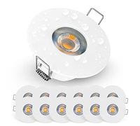 E EMOS Exclusive Faretti LED da Incasso per Cartongesso 5W / 370 Lumen | Faretti da Incasso Bagno IP44 | Set di 12 pezzi Spot LED 3000K Luce Bianco Caldo, Rotondi e Ultra Piatti in Bianco