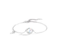 E EMZHOLE Braccialetti da donna, in argento Sterling 925, braccialetto dell'amicizia con pianeta stellare, braccialetto dell'amicizia, braccialetto con catena a maglia veneziana, bracciale regolabile