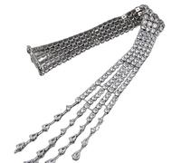 E EMZHOLE - Spilla da donna con strass trasparenti, vintage, lunga, con nappa, elegante, per abiti, gioielli alla moda, spille con diamanti per occasioni speciali e abbigliamento