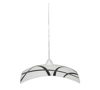 E-ENERGY Clio Lampada Sospensione da Soffitto in Vetro Moderna Quadrata Attacco E27 1 Luce 40x40 Nera Made in Italy