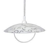 Saliscendi D50 1xE27 Montatura Trasparente Vetro Lastra Bianco E-Energy Melissa