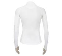 e EQUITYUM T-Shirt Concorso Donna Bonnie Manica Lunga, vestibilità Aderente, Leggera e Confortevole, Ideale per l’Equitazione (M, Bianco)