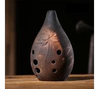 E/F/G Tone 10 Fori Strumento Flauto Cinese Antica Ceramica Ocarina for Principianti Artisti Prestazioni Professionali (Color : F tone)