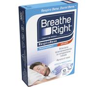 CEROTTI NASALI BREATHE RIGHT TRASPARENTI GRANDI 10 PEZZI