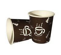 e_far Nr 100 Bicchieri Caffè Di Carta 90 Ml 3 Oz Ideali Per Pausa Caffè Tazzine Usa E Getta Bicchieri Di Carta Monouso Per Bevande Calde E Fredde Perfetti Per L’ufficio Comodi La Casa E Asporto (100)