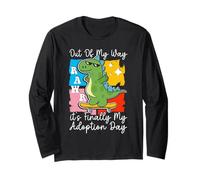 È Finalmente la mia Celebrazione del Dinosauro del Giorno dell'adozione Gotcha Day Maglia a Manica