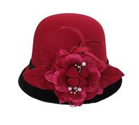 - e fiori invernali da donna, parte superiore rotonda, casual, berretto basino, melone piccolo cappello da pescatore, a, Taglia unica
