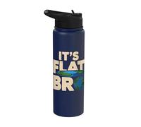 È Flat Bro - Flat Earth Society Flat Earther Stainless Steel Insulated Water Bottle