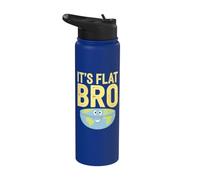 È Flat Bro - Flat Earth Society Flat Earther Stainless Steel Insulated Water Bottle