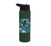 È Flat Bro - Flat Earth Society Flat Earther Stainless Steel Insulated Water Bottle