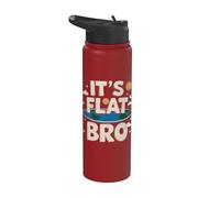 È Flat Bro - Flat Earth Society Stainless Steel Insulated Water Bottle