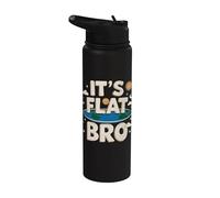 È Flat Bro - Flat Earth Society Stainless Steel Insulated Water Bottle