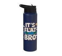 È Flat Bro - Flat Earth Society Stainless Steel Insulated Water Bottle