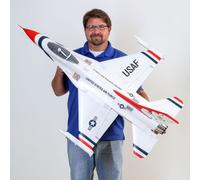 E-flite F-16 Thunderbirds 70mm EDF BNF Basic AS3X SAFE Jet elettrico