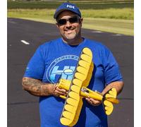 E-flite UMX WACO BNF Basic with AS3X & SAFE Giallo Aereo Elettrico