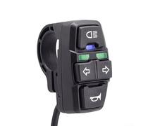 E-For DK336 - Controller per luci anteriori per bicicletta, con interruttore e rotazione, per scooter elettrico, triciclo, mountain bike, 36 V, 48 V, pannello di controllo elettrico, nero