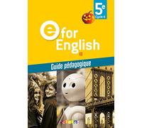 E for English 5e A2: Guide pédagogique