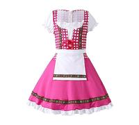 E Girl Catene Baby Girl Primavera Estate Stampa Cosplay Oktoberfest Volant Manica Corta Vestito Principessa Set Top Set per Bambini, Colore: rosa., 4-6 Anni