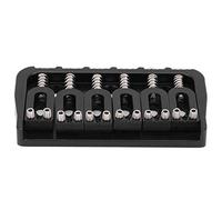 E-Gitar Bridge 6 Strings GA890, Solid Metal Bridge, Durable and Reliable Guitar Bridge, 6 Strings Guitar Bridge, Black Guitar Bridge for Guitarists, Rock, Blues, Country, Jazz, Electric Guitar
