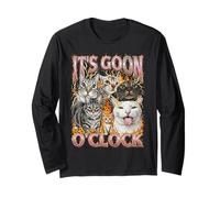 È Goon O'clock Funny Silly Cat Meme Maglia a Manica