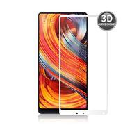 E-Hamii Pellicola Protettiva 3D Compatibile con Xiaomi Mi Mix 2 (Bianco), Protettore Copertura Completa Protezione dello in Vetro Temperato 9H Anti-graffio Protettivo HD Schermo Intero