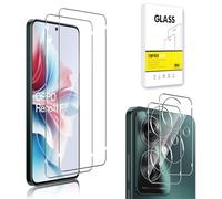 E-Hamii Pellicola Salvaschermo Compatibile con Oppo Reno 11 F 5G/Reno 11F [2 Pezzi] + Pellicola Fotocamera [2 Pezzi] Vetro Temperato 9H [Antigraffio,Senza Bolle] [Trasparente]