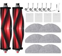 E-HAO Ricambi per aspirapolvere robot RoboRock Q7 L5+. Il set di accessori include 6 sacchetti per la polvere, 2 rulli per spazzole, 6 filtri HEPA, 4 tamponi, 6 spazzole laterali