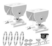 E-HORDE Staffa di Montaggio per Telecamera di Sicurezza,Supporto per Palo Verticale per Telecamera di Sorveglianza, Staffa da Soffitto per Asta di Montaggio per Telecamera CCTV (per Fotocamera Bullet)